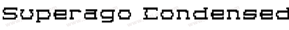 Superago Condensed字体转换